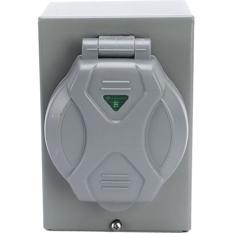 Boîte d'entrée d'alimentation pour génératrice 50A, 12500W, 125/250V, étanche aux intempéries NEMA 3R, prise pour groupe électrogène, usage extérieur (1/5)