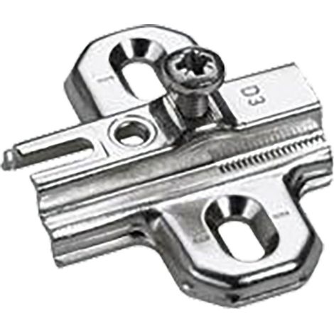 Embases cruciformes à visser - Distance : 0 mm - HETTICH