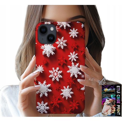 Custodia per iPhone 14 - fiocchi di neve, neve, stelle, festività (1/5)