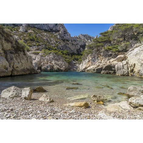 Tableau sur toile pause calanque 30x45 cm - Impression sur Toile Murale Décorative - Image imprimée en HD sur Toile - Toile sur Châssis en Bois FSC - Fabriqué en France (1/5)