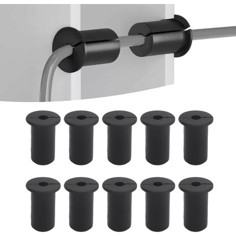 Kit de Traçage de Câbles, 10 Pièces, Passage Mur Silicone pour Antenne Starlink, Diamètre 19mm Noir - Grommets pour Câbles Série Starlink (1/5)
