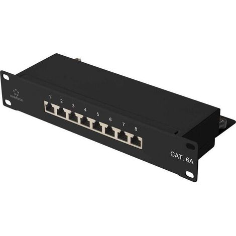 Panneau de brassage CAT 6a 8 ports 254 mm (10 pouces) 1 UH – RF-4870828 (1/4)