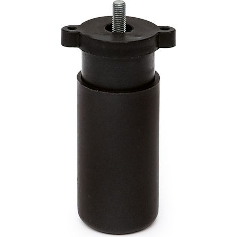 Q&Q pata de plástico regulable storm con espárrago de 24mm , Pata de plástico regulable Storm de 95 a 145 mm con acabado negro y espárrago de 24 mm. Pata regulable para sofá de (1/2)