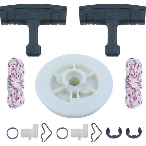 Kit de corde de démarrage avec poignée et ressort de lanceur pour tronçonneuse Stihl MS191 MS192 avec poignée de poulie de démarreur et corde de démarreur (1/5)