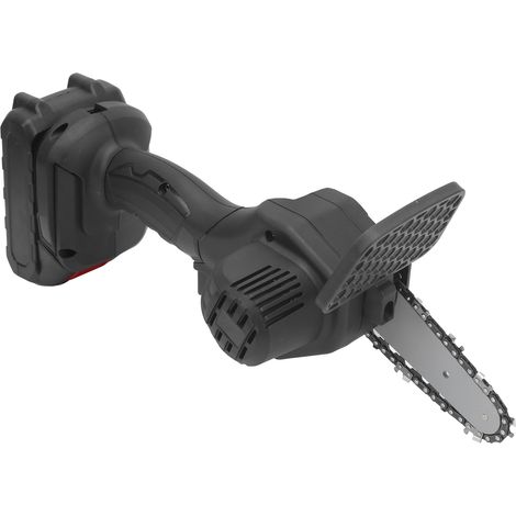 TB189 Rechargeable Single-Hand Mini Electric Chainsaw for Orchard Pruning, Small Household Lithium-ion Electric Logging Chainsaw 100-240V (One Battery and One Charger) (Ships with Battery) European St (1/5)