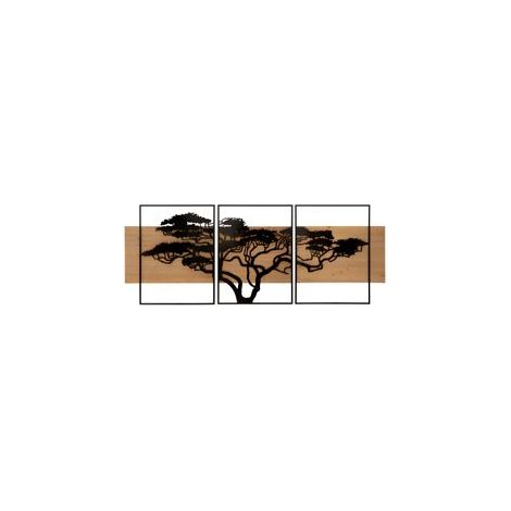 WALL PANEL  LAGOS IRON AND  WOOD SET 3 PCS CM 204X2X80 (72X2X80-60X2X80) (1/5)