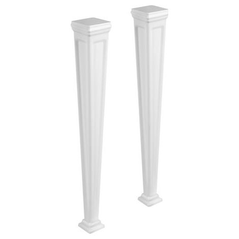 Gessi Eleganza Legs, Cristalplant (blanco mate), 46817521