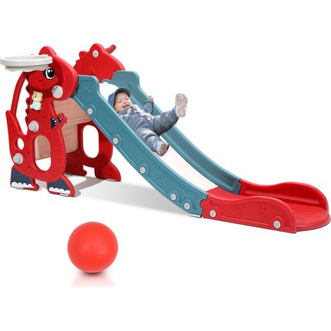 Randaco Kinderrutsche 4 in 1 Rutsche Gartenrutsche für 1-6 Jahre Mini Kinderspielzeug
