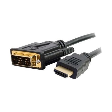 2M HDMI To DVI Cable C2G Câble HDMI vers DVI de 2 m (6 pi) - Câble adaptateur HDMI vers DVI-D - 1080p - M/M - Câble adaptateur - DVI-D mâle pour HDMI mâle - 2 m - blindé - noir
