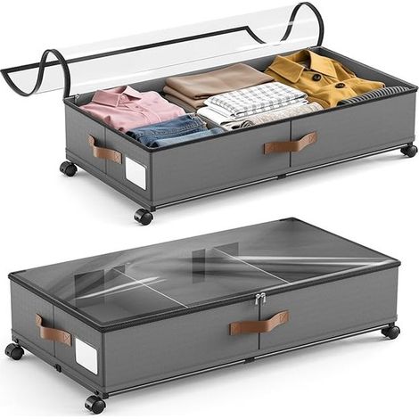 Under Bed Storage Box with Wheels 78×42×17cm (1/5)