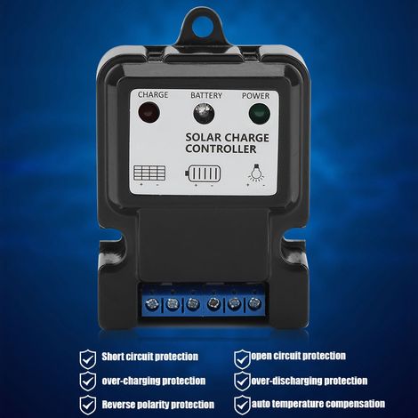 Intelligenter PWM-Solarenergie-Entlade- und Laderegler DHS-5S6V/12V 10A (1/5)