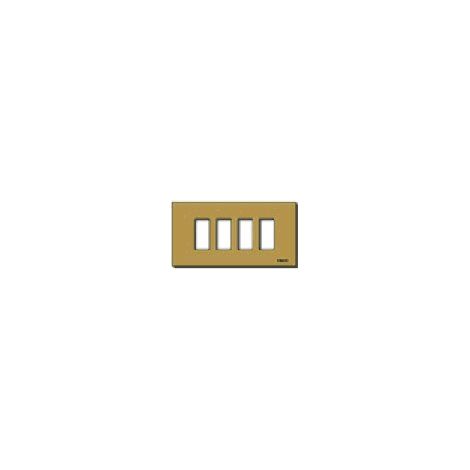 VIMAR - 08638.BR Placca 4M allum. scatto bronzo