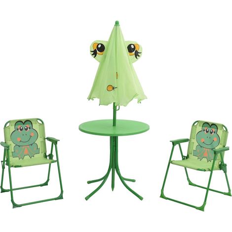 Maison Exclusive - 3-tlg. Garten-Bistro-Set für Kinder mit Sonnen (1/5)
