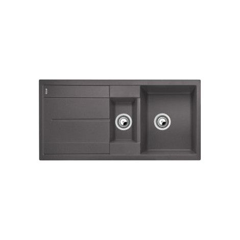 Evier Blanco Metra 6S Silgranit - GRIS ROCHER - Vidage : Manuel