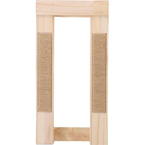 Banc d'accouplement pour chat en bois de pin, planche à gratter antidérapante, produits pour animaux de compagnie, accessoires pour pieds bas, Style corde de chanvre (1/5)