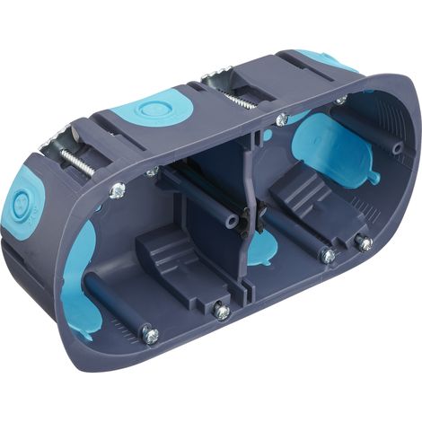 DEBFLEX - BOITE D'ENCASTREMENT STOPAIR MULTIMATERIAUX 2 POSTES H/V Ø67/P40 - 718385