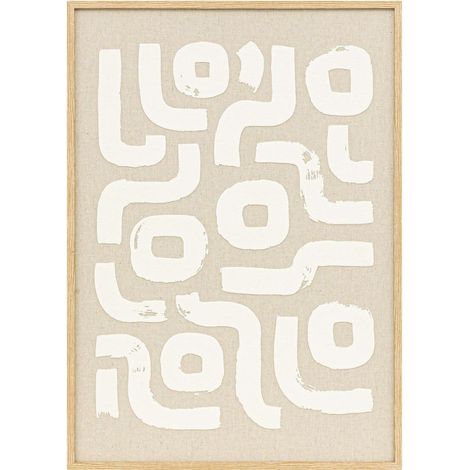 Décoration Murale en Relief "Disa" 70cm Beige (1/3)