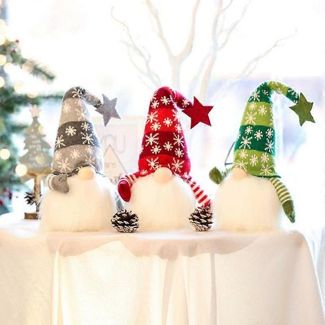 MIMIGO Gnomo sueco de peluche, adornos navideños de Papá Noel escandinavo, decoración para fiestas de invierno y hogar (1/4)