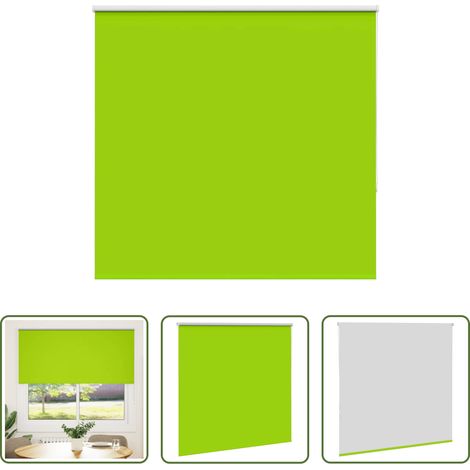 vidaXL Sichtschutz - Verdunkelungsrollo Grün 145x150cm Stoffbreite 141,6cm Polyester (1/5)