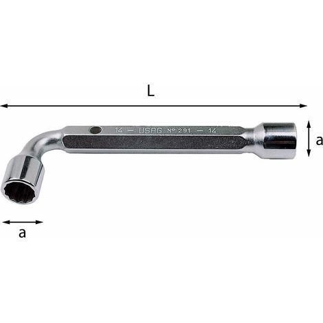 CHIAVE A PIPA DOPPIA PESANTE  291 14 MM