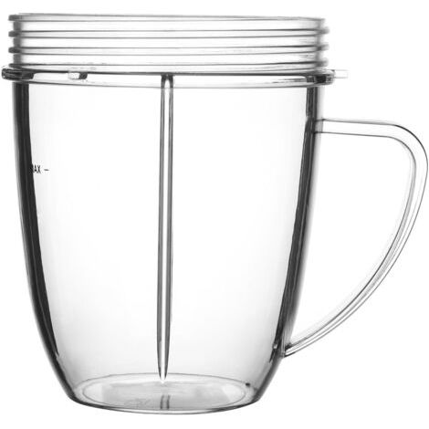 BUNTHAUS Mixer-Ersatzteile, 680 ml großer Becher, kompatibel mit NutriBullet 600 W und 900 W Mixer, Entsafter-Teile-Zubehör (NB18OZ Griffbecher)