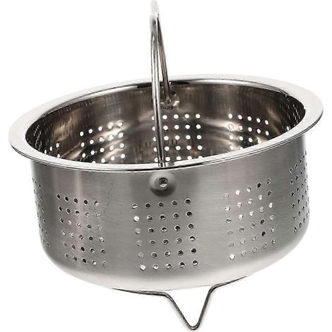 Panier vapeur en acier inoxydable pour cuiseur à riz, support vapeur multifonctionnel, compatible avec les légumes et les fruits de mer (1/5)