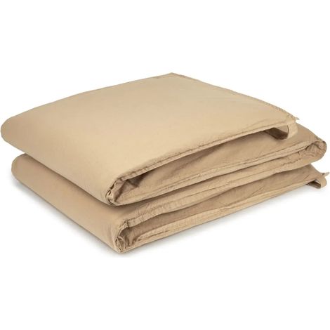 Nobodinoz WABI SABI Bettumrandung babybett, Kinderbett stoßstange, 210 x 38 cm, Farbe: Sesam