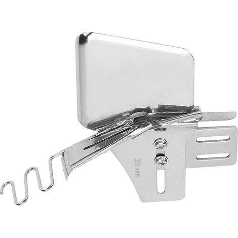 Plieuse à double pli simple à angle de 165° pour ourlet élastique plat, accessoire de machine à coudre, entrée 20 mm (1/5)