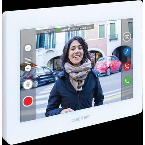 XTS 7 - Portier vidéo mains libres X2 blanc CAME 840CH-0050