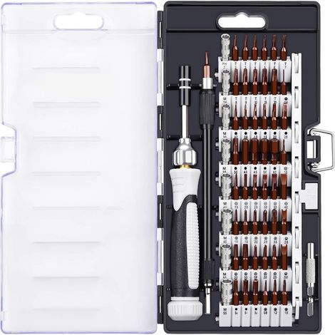 Vtizikl Kit Tournevis de Précision Magnétique Tournevis Outils de Réparation, Jeu de Tournevis Multifonction pour Smartphone (1/5)
