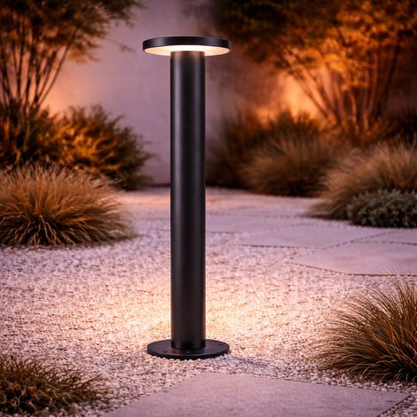 Faro LED da Esterno 60Cm 10W 2700ºK IP54 Nero [SL-CPD02-600-WW]