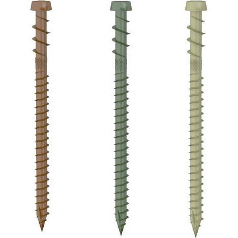 Viti torx mini per pavimenti decking in legno - verde sabbia marrone 200 pz (1/5)