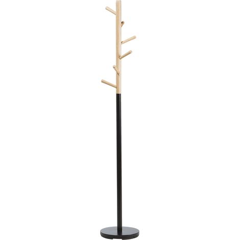 Appendiabiti da terra in legno marrone e nero 170 cm Aubum (1/5)