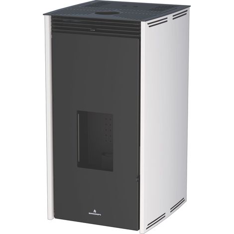 BRONPI - Estufa de Pellet De 11 kW Sin Electricidad Color Marfil Modelo FREE-11-MF (1/5)