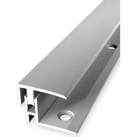 PROVISTON Einschubprofil Parkettausgleich Breite: 21 mm Höhenausgleich: 12 - 17 mm Länge: 900 mm Aluminiumprofil Silber 1 Stück (1/5)