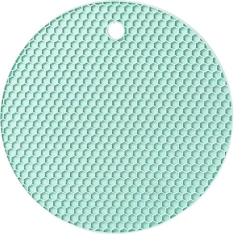 Manique en silicone, dessous de plat isolant antidérapant multifonctionnel en caoutchouc alvéolé, résistant à la chaleur, lot de 1 carré (1/5)