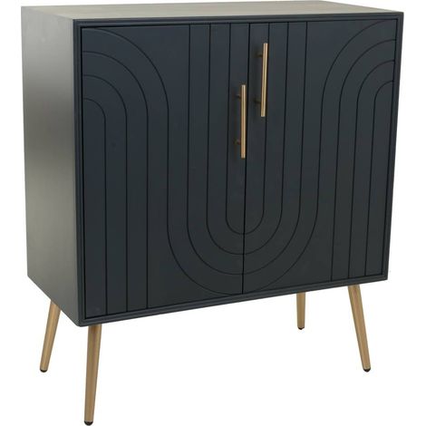 Recibidor de madera y metal 75x37x84,5