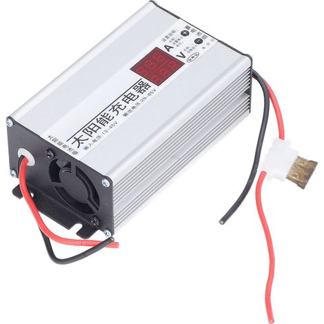 Contrôleur de charge solaire MPPT Boost à LED, régulateur de batterie réglable pour panneaux solaires et véhicules électriques (1/5)
