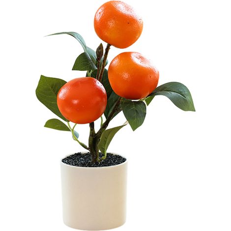 Planta Artificial Fruta - Bonsai Decorativo Simulado - Para Interior Hogar Oficina Cafetería - 1 Unidad (1/5)