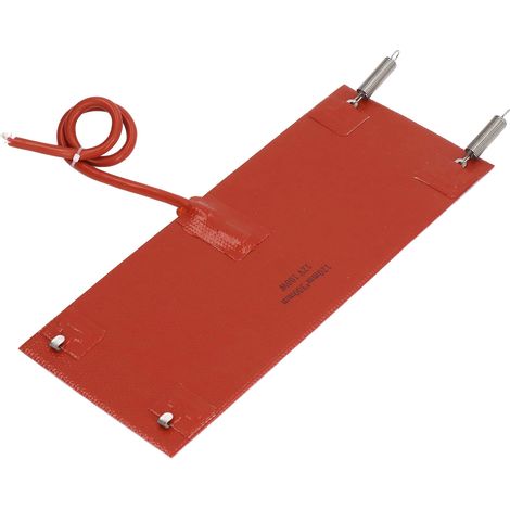 Tapis chauffant silicone imperméable 300x120mm 100W pour véhicule camion 12V chauffage moteur diesel (1/5)