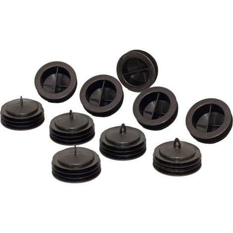Zehnder Hygienestopfen ComfoTube 90 für ComfoTube 90, schwarz Polymer, 10 Stück