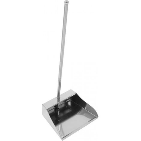 Pelle à poussière robuste LongYTong avec long manche en acier inoxydable, utilisable verticalement à l'intérieur comme à l'extérieur (hall d'entrée, garage, jardin). Idéale pour l'intérieur, l'extérie (1/5)