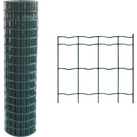 RETE ELETTROSALDATA PLASTIFICATA 76,2 x 63,5 Filo Ø mm. 1,6/2 - H. cm 150 x mt. 25