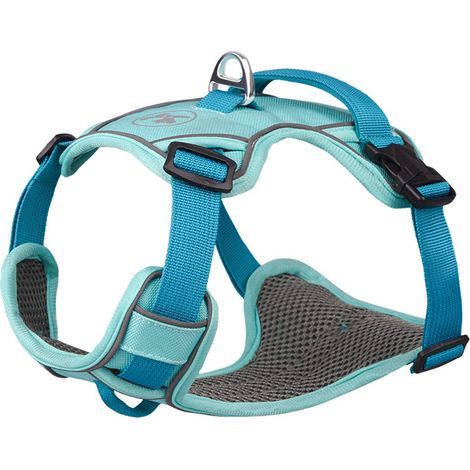 Harnais Pour Chien - Réglable - Ergonomique - À Double Attache Dos Et Poitrail - Térylène - 1 Pièce (1/5)