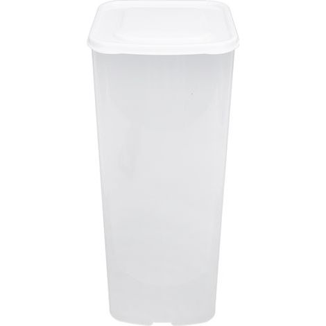 Multifunktionale Aufbewahrungsbox aus transparentem Kunststoff, platzsparend und mit Deckel, ideal für Brot, Sandwiches, Toast, Pommes frites, Nüsse und Snacks. (1/5)