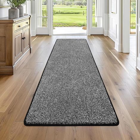 Tapis de Couloir 60 x 180 cm, Tapis Couloir Long Lavable en Machine Tapis Cuisine Devant Evier Antidérapant Tapis de Cuisine Passage Descente de Lit Chambre pour Salon, Cuisine, Buanderie (1/5)