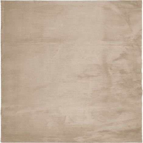 Rug HUARTE Short Pile Soft and Washable Sand 160x160 cm vidaXL