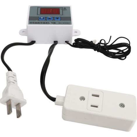 Thermostat numérique à affichage LED, contrôleur de température et interrupteur, 110-220V norme US, compatible GS00708, modèle XH-3002, régulation précise (1/5)