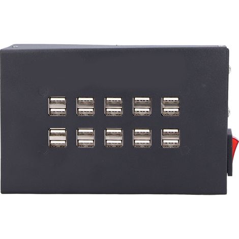 Chargeur USB 20 Ports Station de Charge Multiprise 220V Hub Protecteur Bureau Maison USB-20D (1/5)