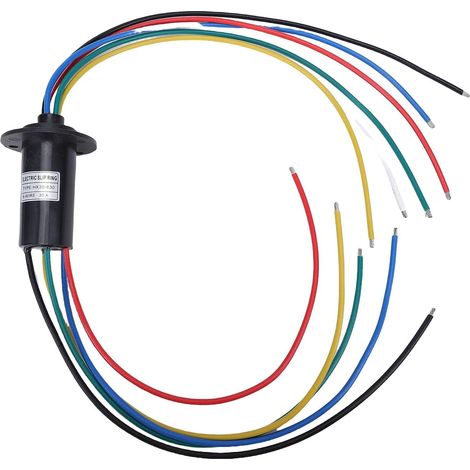 Connecteur Collecteur électrique, Matériau PBT, Conception Lisse à Faible Bruit, capacité 30 A, Idéal pour la Robotique et les équipements de Fabrication (1/5)
